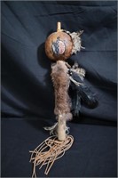 Native American gourd rattle