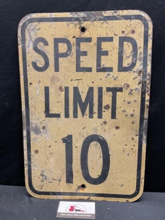 Metal Speed Limit Sign