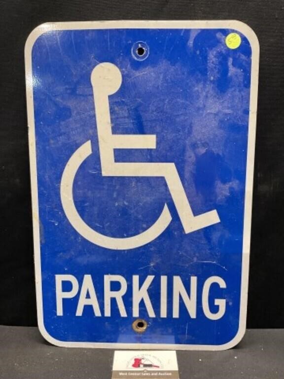 Metal Handicap Parking Sign