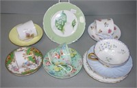 Four various Shelley coffee cups & saucers