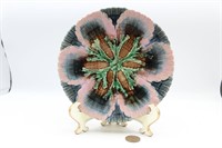 Vtg. Etruscan Majolica "Seaweed" Saucer