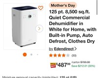 Dehumidifier in White for Home