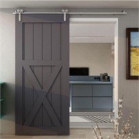 NEW $132 6.6FT Stainless Steel Sliding Barn Door