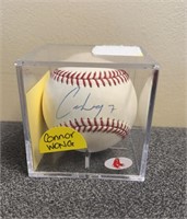 Connor Wong Autographed Baseball w/COA