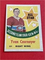 1969 O-Pee-Chee Yvan Cournoyer All- Star Card