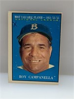1961 Topps #480 Roy Campanella Dodgers HOF mk