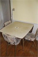 DROPLEAF KITCHEN TABLE & 4 CHAIRS