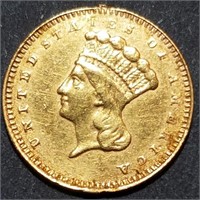 1861 Liberty Gold Dollar - Type III Former Jewelry