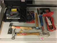 Assorted tools. Hammers and more.