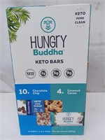 Hungry Buddha keto bars 2 flavors 14ct. BB: 9/2022