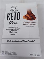 Genius Gourmet keto bars creamy peanut butter