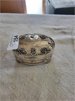 Vintage Silver Plate Ring Box