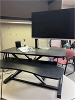 Desk Top Riser, Monitor, and Standing Floor Mat