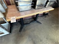 *EACH*TILE 50"X26" TABLES W/DOUBLE BASE