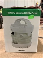 Battery operated utility pump