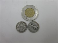 10 c 1898 et 1925 argent USA