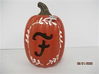 Light Up Halloween Pumpkin, "F"