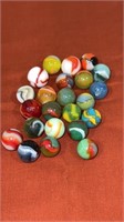 23.  Peltier marbles 5/8” +1 - near mint to mint