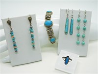 Sterling Turquoise Set