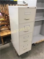 Global 4 Drawer File Cabinet - 18 x 27 x 52