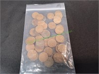 (50) Wheat Pennies