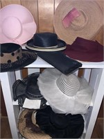 MAY D&F FELT DERBY STYLE HATS VERY NICE
