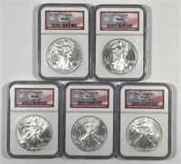 2000-2004 Silver American Eagle NGC MS69