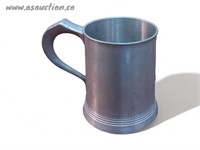 Crown and Rose Cast Pewter Mug