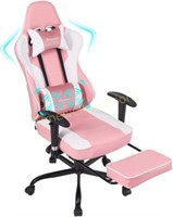 VON RACER Massage Gaming Chair - High Back  Pink