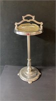 Vintage Standing Ashtray Holder * Includes The Gla