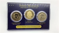 James Madison Presidential Dollar Coin Set