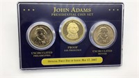 John Adams Presidential Dollar Coin Set