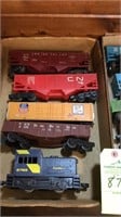 2 boxes of train cars