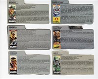 (6) X GI JOE CARDS