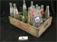 Pepsi Cola Crate & Misc Bottles