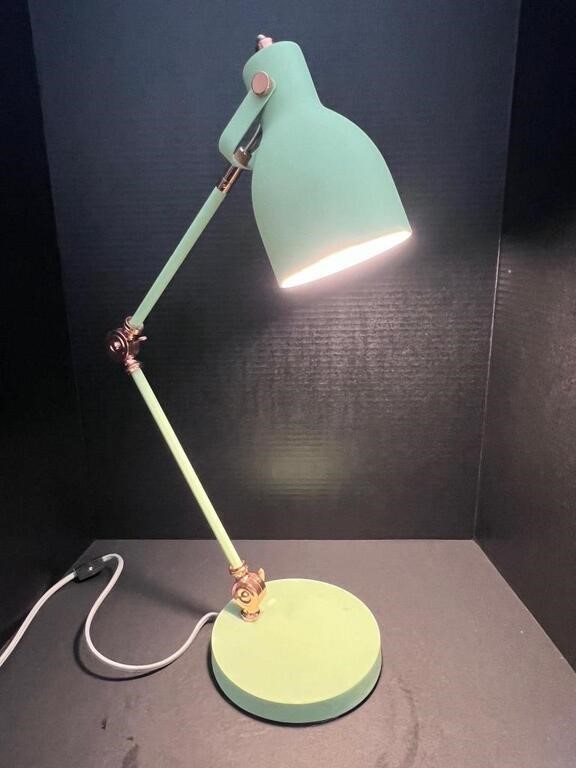 Mid-Century Style, pale Green Desk Table lamp