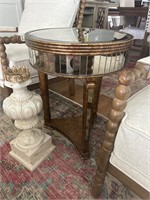 Mirrored round table