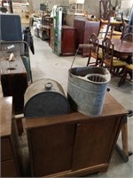 Lot of metal bucket and can