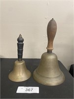 Pair of brass bells.