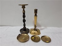 Candlestick and Candle Holders.