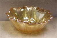 Carnival glass bowl