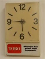 TORO EQUIPMENT  ELECTRIC PLASTIC CLOCK