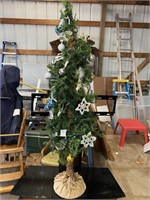 Christmas Tree with Ornaments 51 inches