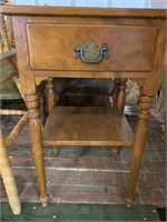 Ethan Allen Maple And Birch Sewing Table