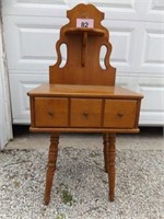 NIGHT STAND/TABLE, SOLID WOOD....48" TALL