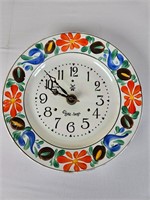 Eight Days Ceramic Plate Clock