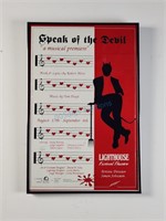 Speak of the Devil Lighthouse Theatre Poster