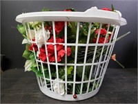 Basket of Fake Flowers