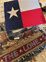 2 pcs Lone Star State Throw and a