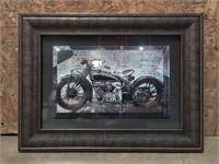 Motorcycle Wall Art, 17.75inX24in